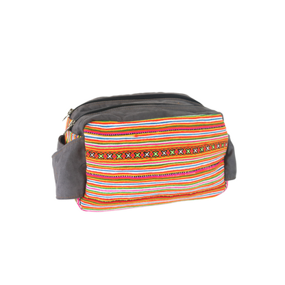 Symmetrical Pattern Waist Bag - Orange